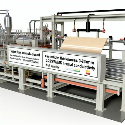 Customizable Fiber Cement Board Production Line for 3-25mm Board Thickness and ≤0.25W/mk Thermal Conductivity in Made