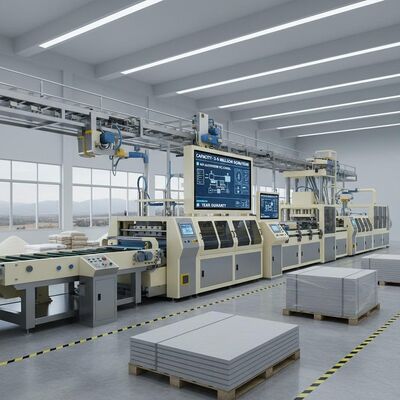 ظرفیت خط تولید تخته سیمانی فیبر 3-5 میلیون متر مربع سیستم کنترل PLC با اتوماسیون بالا گارانتی 1 ساله اتوماسیون