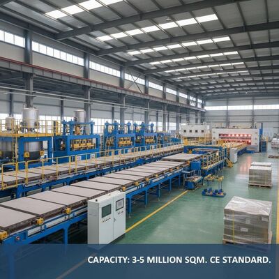 خط تولید پانل سیمانی الیافی با ظرفیت 3-5 میلیون متر مربع، استاندارد CE، تضمین کننده تولید مداوم و ساخت پانل
