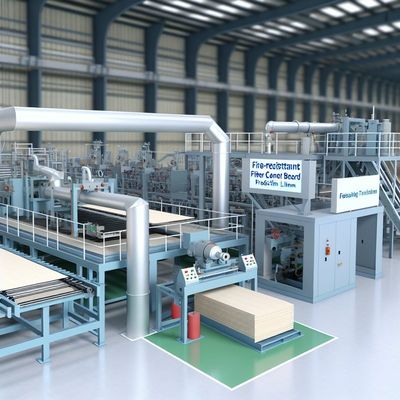 5-20 میلیون متر / سال خط تولید تخته ضد آتش فیبر سیمان با گزینه های سفارشی شده ضخامت تخته 3-25mm