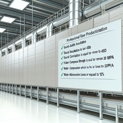 خط تولید تخته سیمانی فیبر عایق صدا با استحکام فشاری ≥20 مگاپاسکال و جذب آب کم