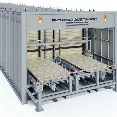 دستگاه تولید پانل های نمای بیرونی سیمانی الیافی مقاوم در برابر آتش با ساختار بادوام و عمر مفید 25 سال و بیشتر