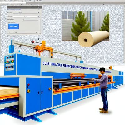 خط تولید تخته های سیمنت فیبر قابل سفارشی با عایق صوتی ≥45dB