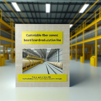 خط تولید تخته های سیمنت فیبر قابل سفارشی با عایق صوتی ≥45dB