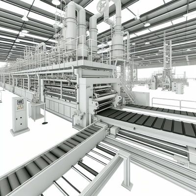 خط تولید تخته سیمانی الیافی 2400 میلی‌متری با جذب آب ≤ 10٪