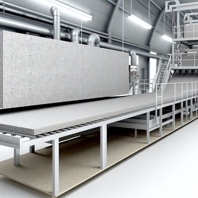 1.2-1.6g/cm3 تراکم خط تولید سیمان فیبر کارت جذب آب کم برای استفاده صنعتی