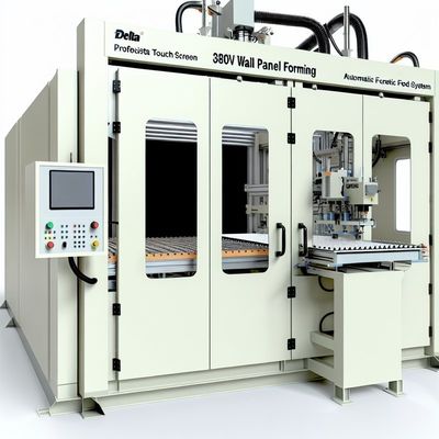 دستگاه فرم‌دهی پانل دیواری 380 ولت با صفحه لمسی دلتا و تغذیه خودکار
