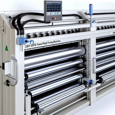 دستگاه فرم دهی پانل دیواری 380 ولت با فوم EPS اتوماتیک و غلطک های Cr12