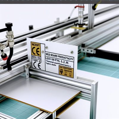 خط تولید تخته منیزیم اکسید با هدایت حرارتی ≤0.2W/m.k و گواهینامه CE