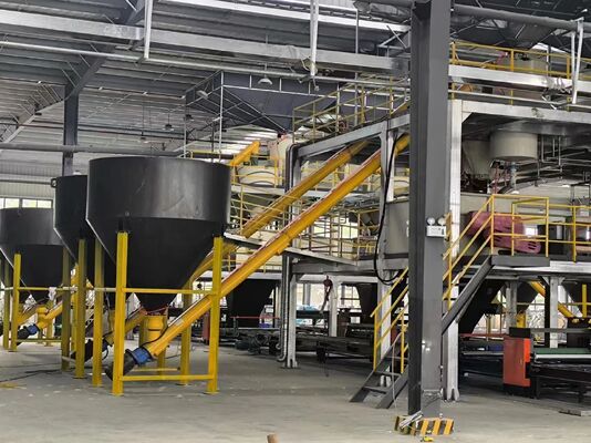 خط تولید پانل دیواری رنگی مورد نیاز مشتری با عایق XPS و تخته پشتی کاشی