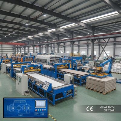 خط تولید تخته سیمانی فیبر 2000 متر مربع با استاندارد CE و گارانتی 1 ساله بهینه شده برای تخته های یکنواخت