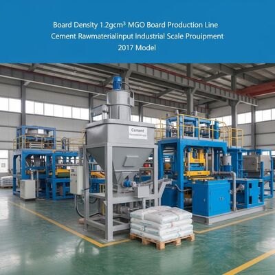 خط تولید تخته MgO با چگالی 1.2 گرم بر سانتی متر مکعب، ورودی مواد اولیه سیمانی، تجهیزات تولید در مقیاس صنعتی مدل 2017